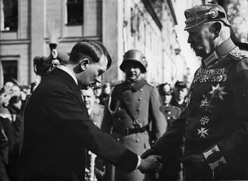 Hitler e von Hindemburg