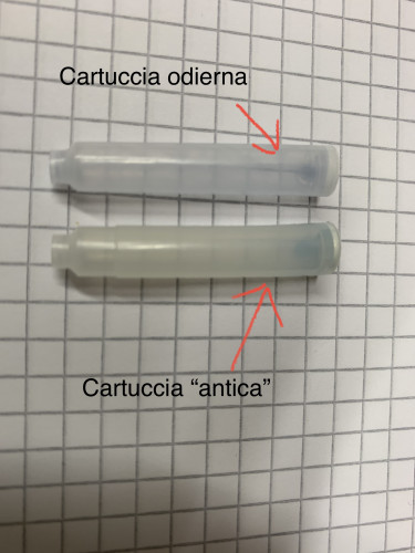 Le due cartucce, vecchia e nuova